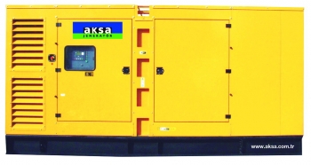 Дизельный генератор 340 квт Aksa AD-490 в кожухе - новый
